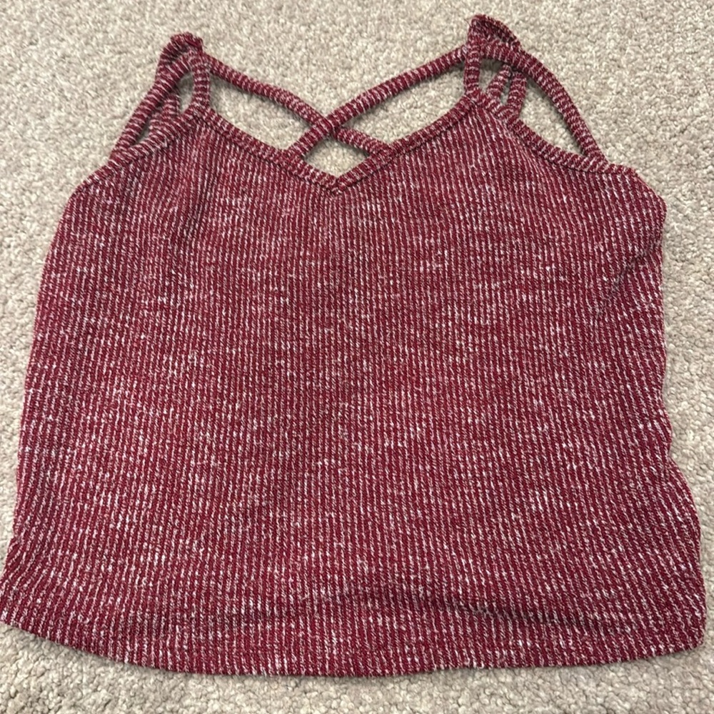 Bozzolo top maroon knitted girl Sz Large